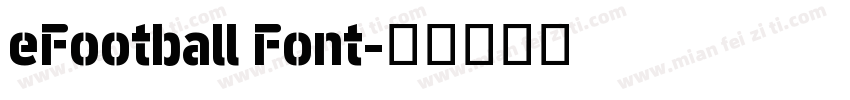 eFootball Font字体转换